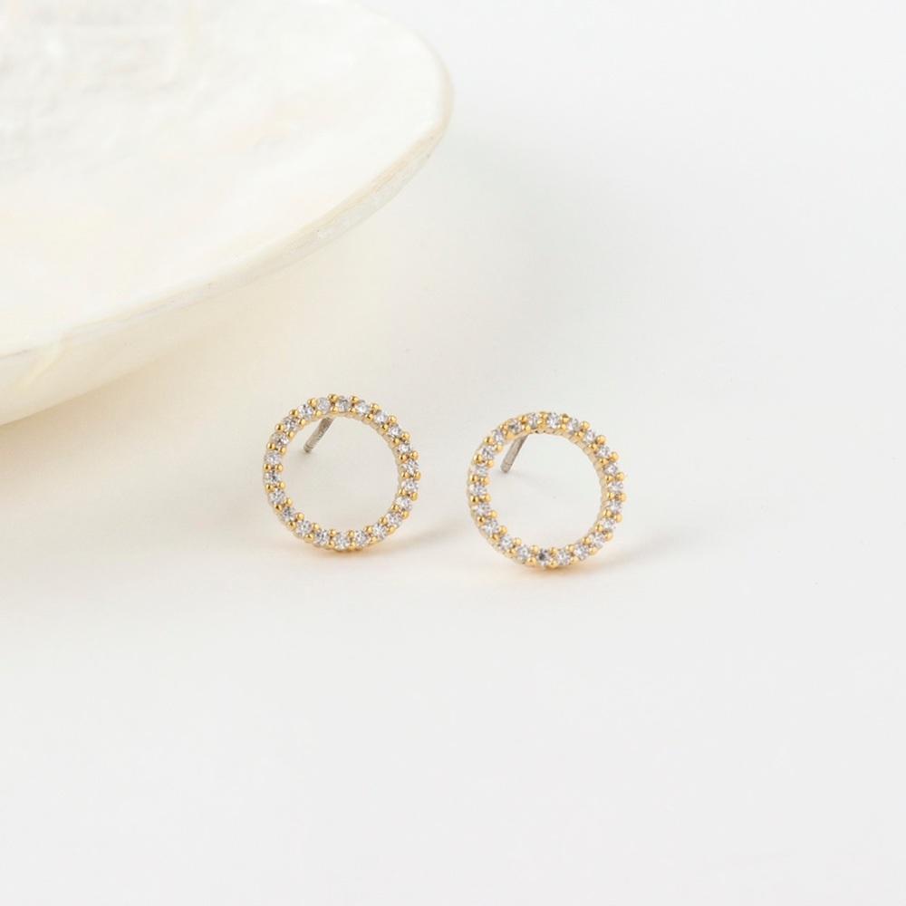 Sparkle Circle Earrings